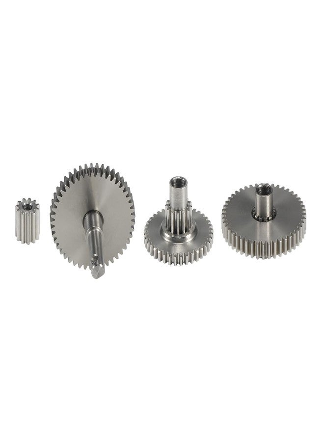 VNUHV Stainless Steel TRX4M Overdrive Underdrive Transmission Gear Pinion Set for 1/18 RC Crawler Car TRX4-M Upgrade Parts (40.3:1) - Image 1